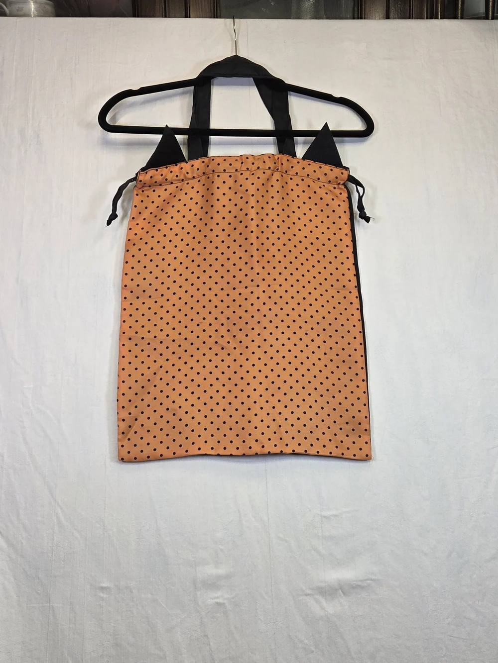 Taylor Madison Kids Reversible Black Cat Halloween Trick-or-Treat Bag. #0300